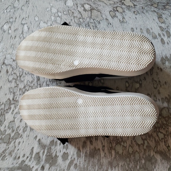 No. 21 Knotted Bow Leather Platform Sneakers Sz39 Black & White - Picture 11 of 11